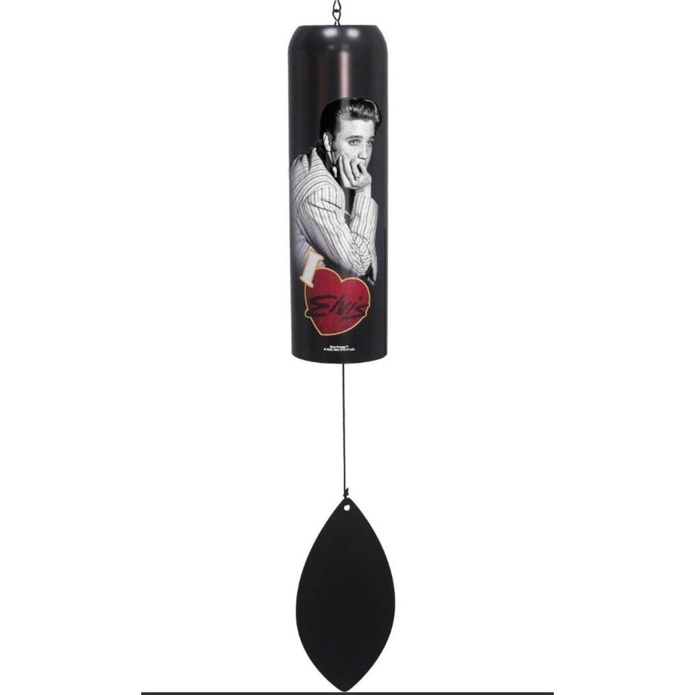Elvis Presley Wind Chime Deep Resonance Serenity Metal Bell Nib